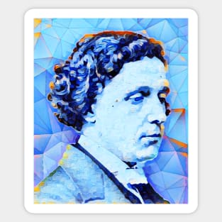 Lewis Carroll Portrait | Lewis Carroll Artwork | Lewis Carroll Painting 10 Sticker